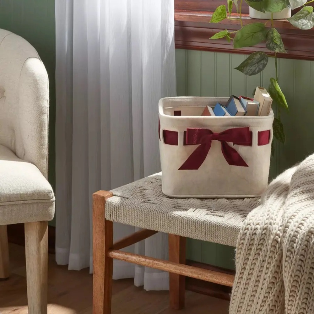 Threshold Felt Bow Basket